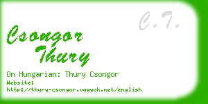 csongor thury business card